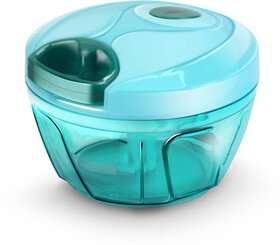 Easy Pull Multicolor Plastic Vegetable Chopper (Assorted Color)