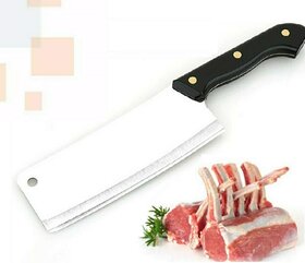 Generic Heavy Duty Stainless Steel Chef's Chopper/Knife/Meat Cleaver (Black)
